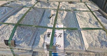 周口芝麻白蘑菇石，自然面