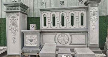 周口芝麻灰异形别墅门头