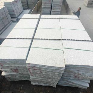 周口芝麻白毛板，石材毛板