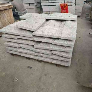 周口芝麻白蘑菇石，自然面