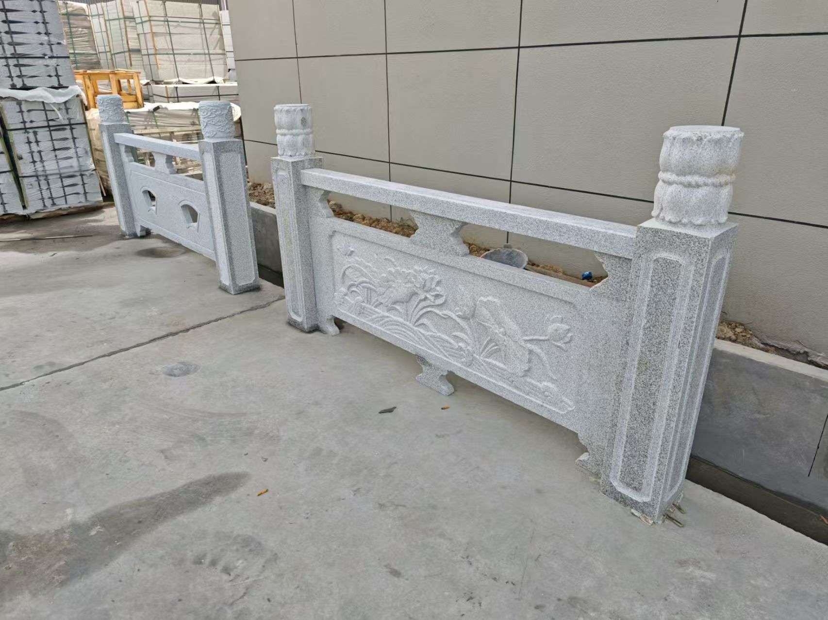 周口芝麻白河道栏杆 石材栏杆