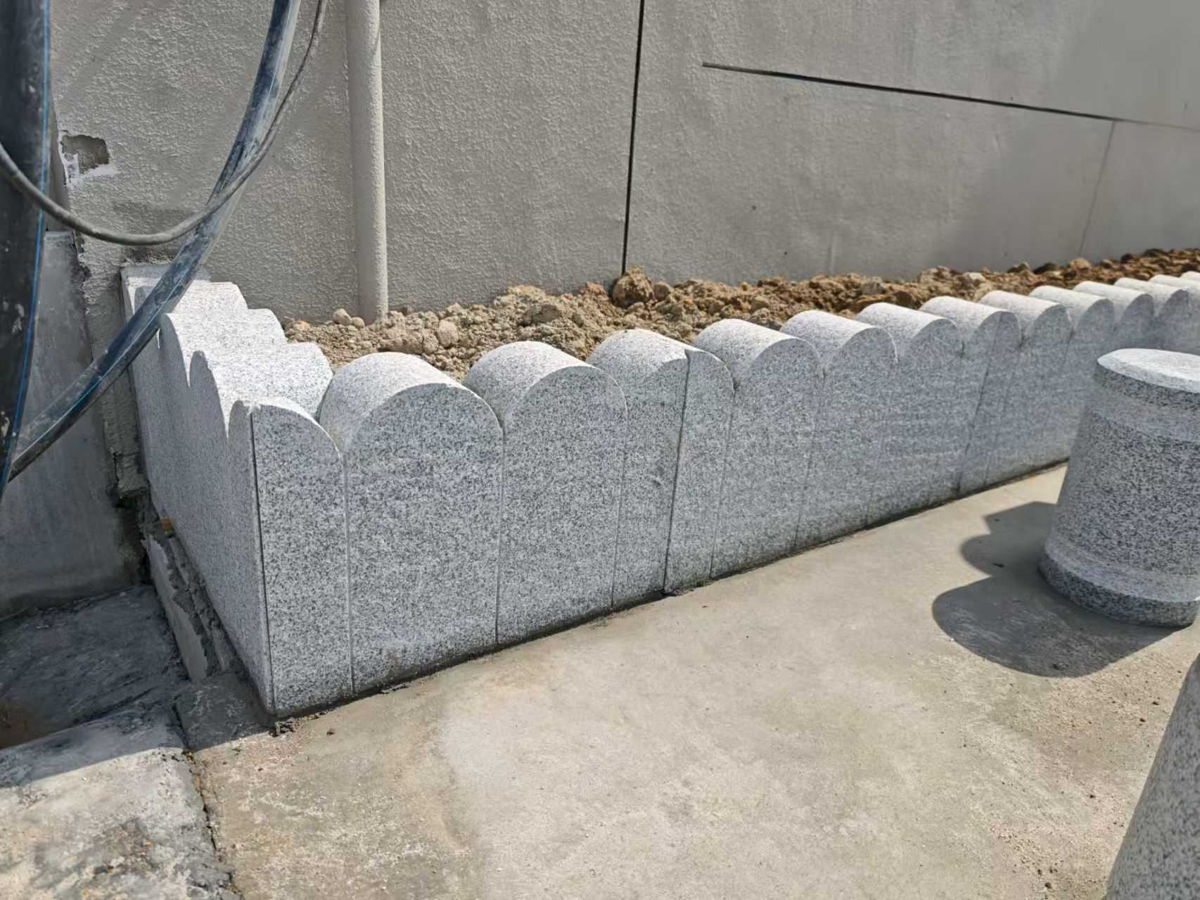 周口芝麻白花边石  围边石