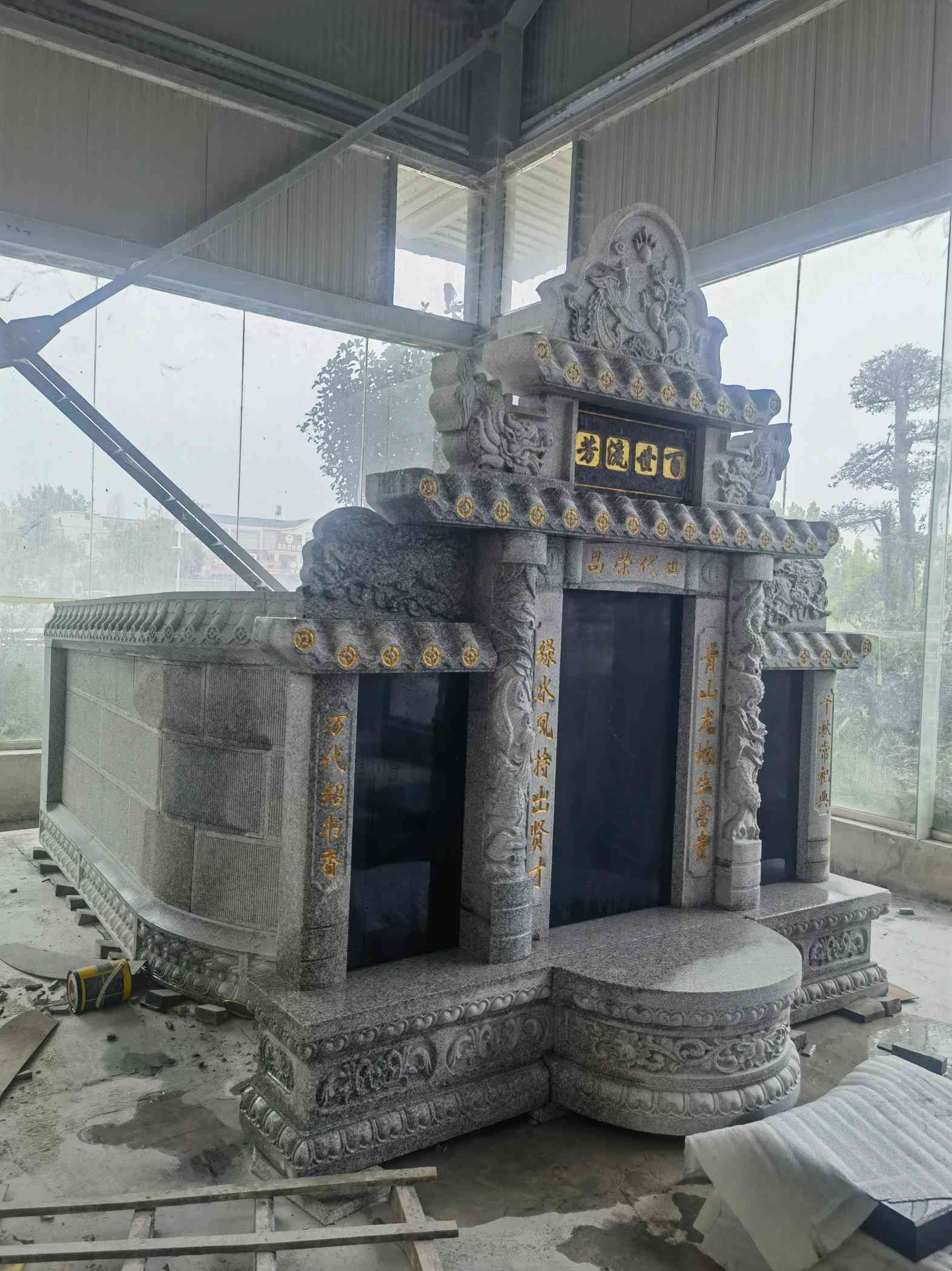 周口套墓 墓碑 围坟石 异形定制